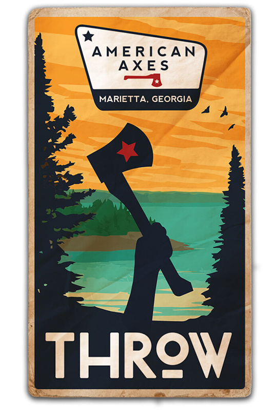 axe throwing poster