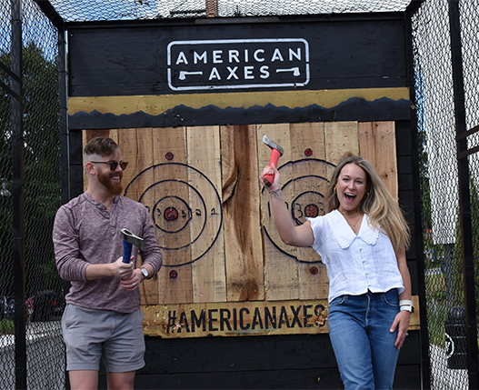 mobile axe throwing team building