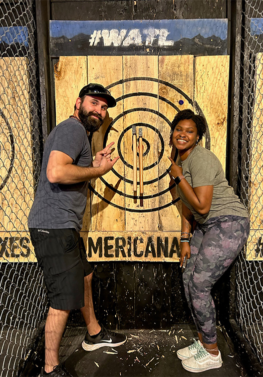 team building axe throwing denver